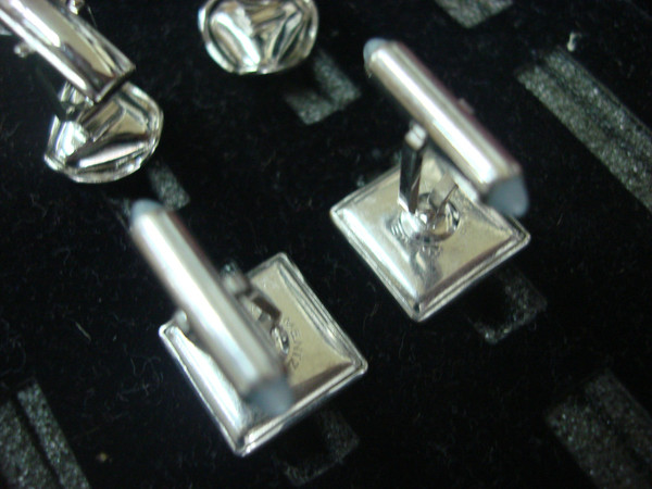 Vintage Silver Tone Cufflinks - 3 Pairs, Classic Elegance