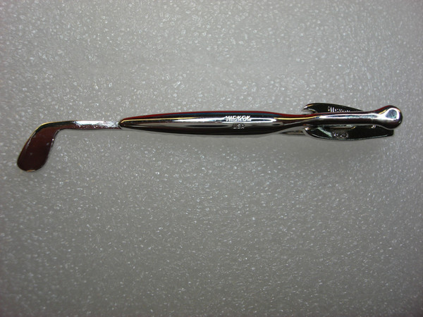 Vintage Hickok Silver Tone Golf Club Tie Clip - #127 (2 1/4