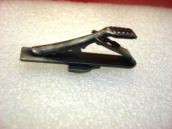 Vintage Pewter Sailboat Tie Clip - Nautical Mens Accessory #131