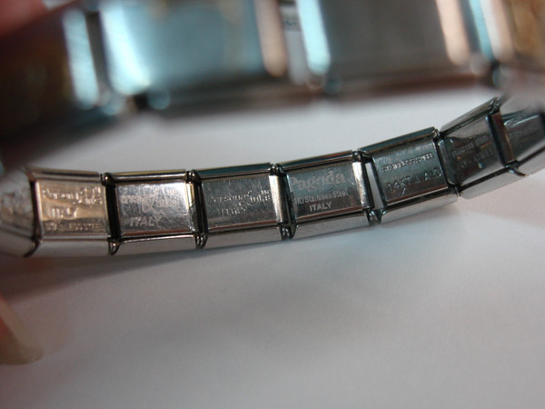 Nomination Italy 14K & 18K Gold Accents Bracelet - Stainless Steel, Engraved Family Design