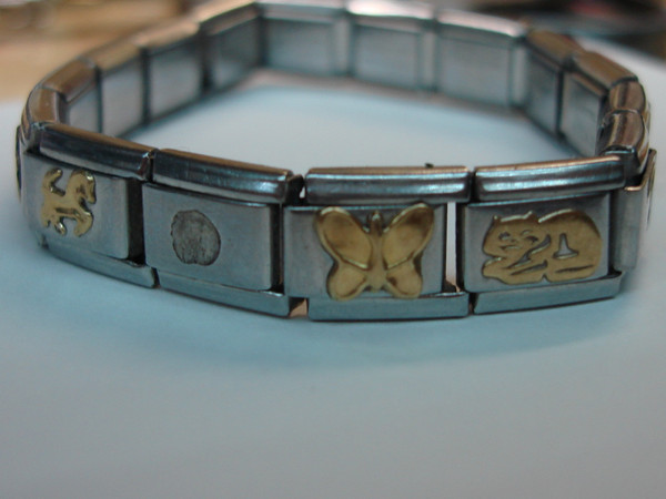 Nomination Italy 14K & 18K Gold Accents Bracelet - Stainless Steel, Engraved Family Design