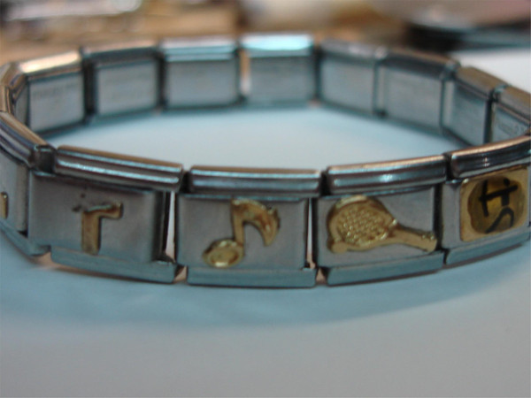Nomination Italy 14K & 18K Gold Accents Bracelet - Stainless Steel, Engraved Family Design