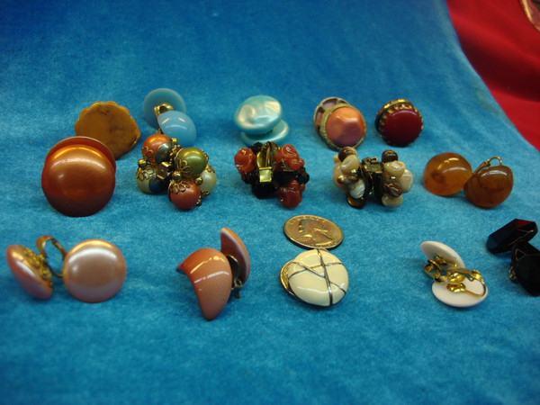 Vintage Clip-On Earrings Lot of 15 Pairs - Estate Jewelry Collection