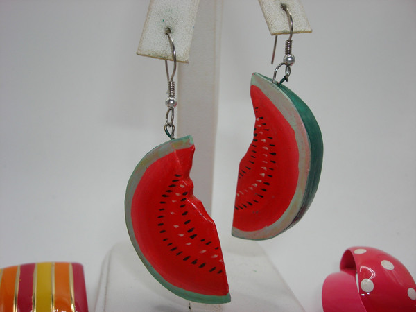 Vintage Mod Bohemian Earrings (10 Pairs) 70s-80s - Colorful Statement Pieces