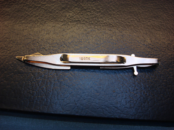 Vintage Gold Tone Tie Clip with Sword Fish Design - Unique Men's Accessory #153