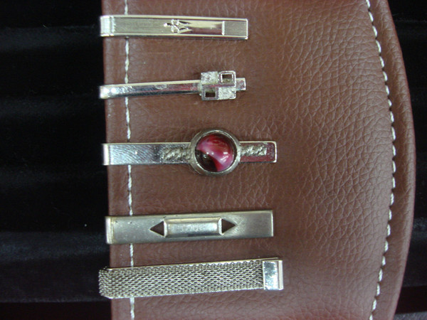Vintage Silver Tone Tie Clips - Set of 5 | Pre-Loved & Ready to Shine #203