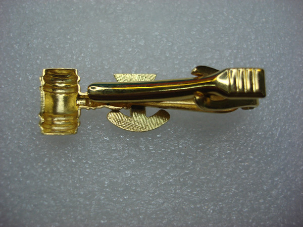 Vintage Gold Tone YMCA Past President Tie Clip - Collectible Mens Accessories #171