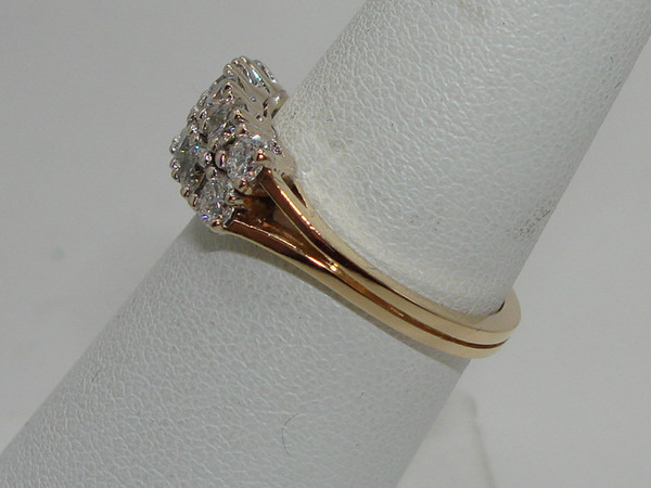 Gorgeous 14K Gold Diamond Wedding Band Ring (Size 7) - PSP, 96pts 