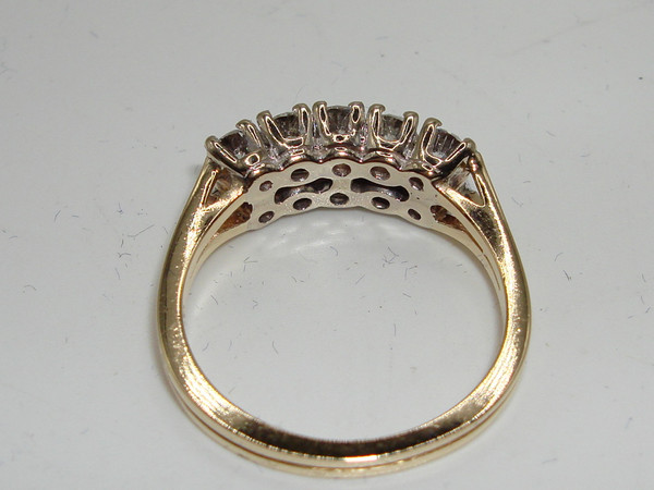 Gorgeous 14K Gold Diamond Wedding Band Ring (Size 7) - PSP, 96pts 