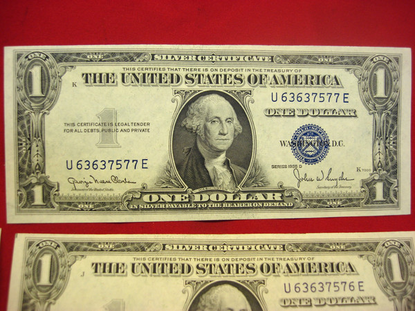 Series 1935-D $1 Silver Certificates - 10 Consecutive Lot (CU)