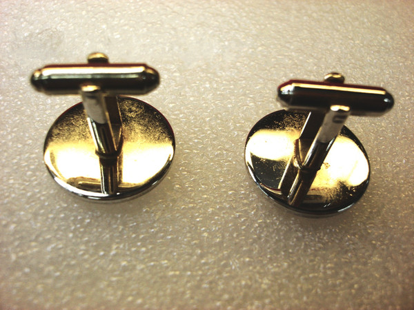 Vintage Gold & Silver Fleur-de-lis Cufflinks - Elegant Mens Accessories #187