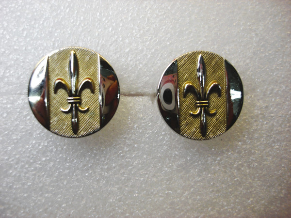 Vintage Gold & Silver Fleur-de-lis Cufflinks - Elegant Mens Accessories #187