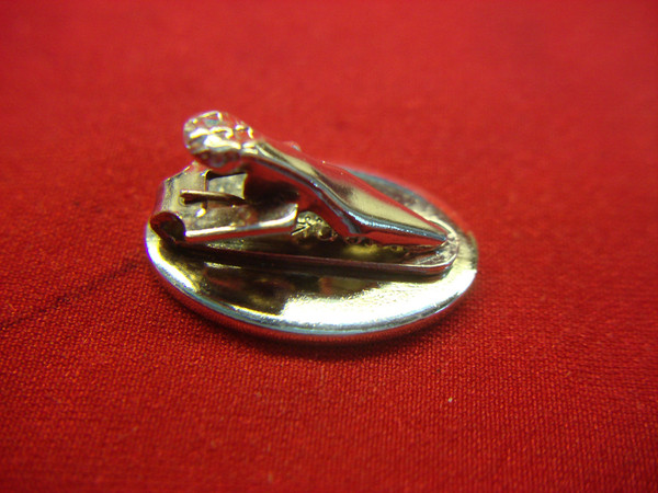 Vintage Swank Silver Tone Lapel/Tie Clip with Initial K - #206