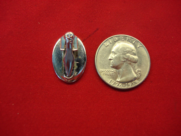 Vintage Swank Silver Tone Lapel/Tie Clip with Initial K - #206
