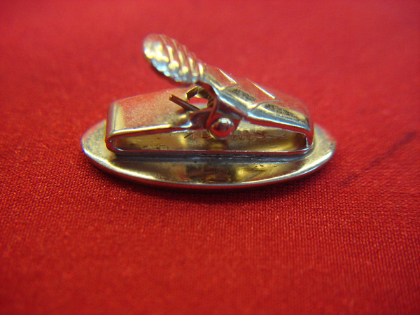 Vintage Swank 1” Silver-Tone Initial