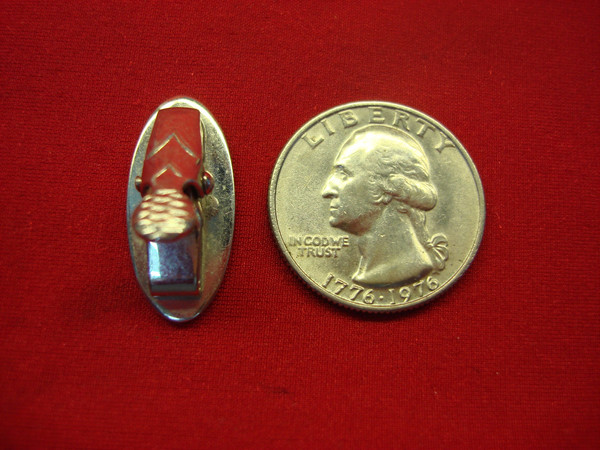 Vintage Swank 1” Silver-Tone Initial