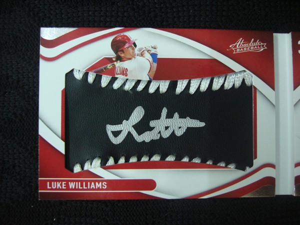 2022 Panini Absolute Rookie Luke Williams Auto / Patch Booklet Signature #31/99 - Philadelphia Phillies