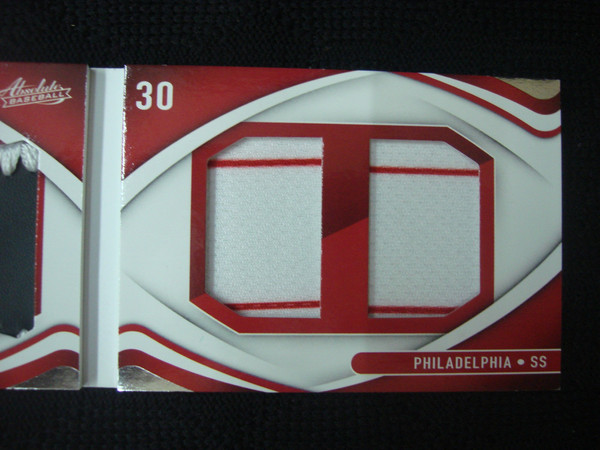 2022 Panini Absolute Rookie Luke Williams Auto / Patch Booklet Signature #31/99 - Philadelphia Phillies