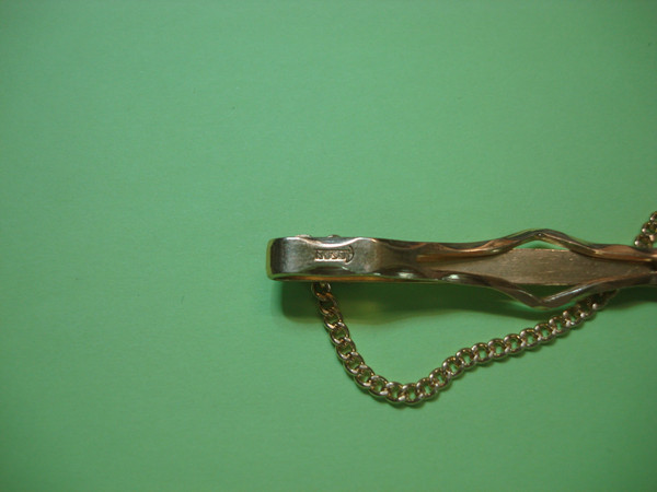 Vintage Anson & Swank Gold Tone Tie Chains (Lot of 2) - Estate Sale Find