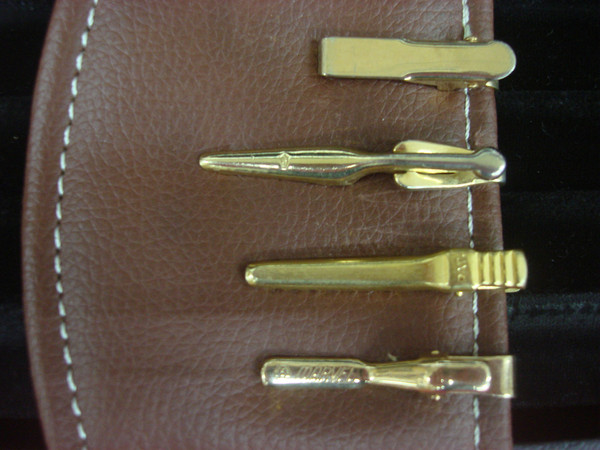 Vintage Gold-Tone Tie Clip Set of 4 - Unique & Collectible Designs
