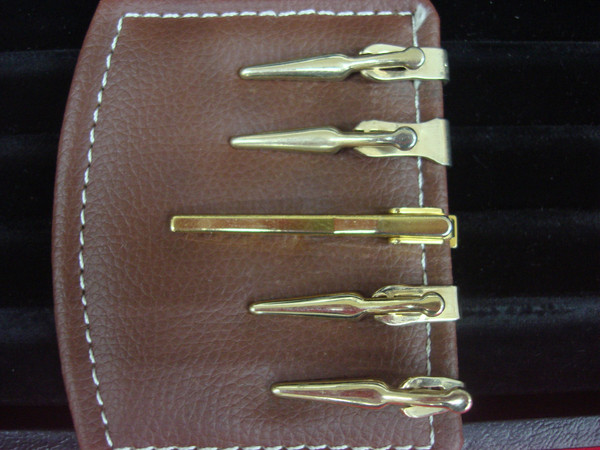 Vintage Gold Tone Tie Clips (5-Pack) - Unique & Uncommon Lot #243