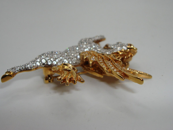 Vintage Swarovski Pegasus Brooch | Authentic & Sparkling Crystal Design