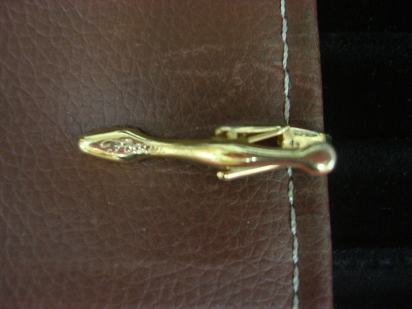 Vintage Foster USA Gold Tone Sword/Dagger Tie Clip - Unique Men's Accessory