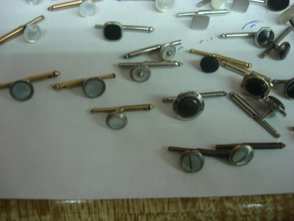 Vintage Shirt Stud Lot of 50 - Estate Find, Mixed Singles & Pairs