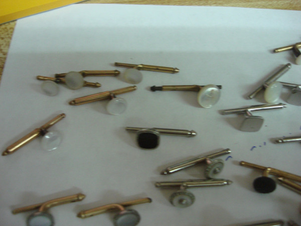 Vintage Shirt Stud Lot of 50 - Estate Find, Mixed Singles & Pairs