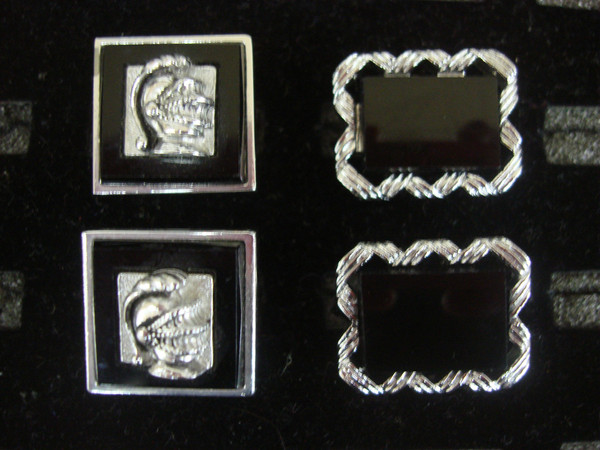 Vintage Silver-Tone Cufflinks (2 Pairs) - Unique & Elegant Set #291