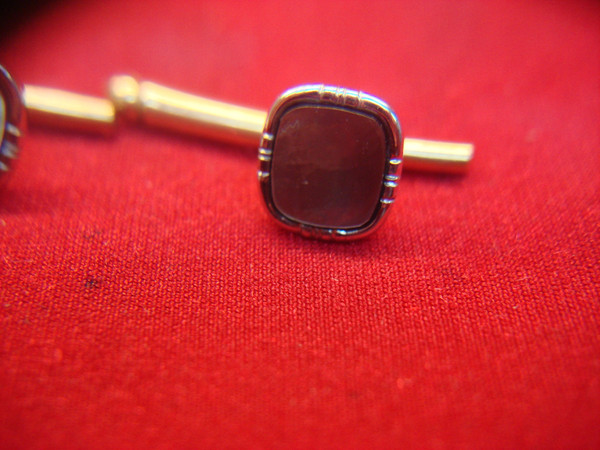 Mother-of-Pearl Shirt Studs Set (3 PC) - 14K Gold Filled - Vintage Estate Jewelry