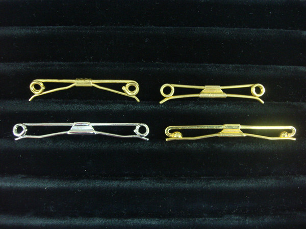 Vintage Gold & Silver Collar Bar Stays - 5 Piece Set (Unique Lot #305)