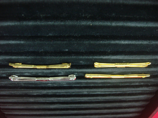 Vintage Gold & Silver Collar Bar Stays - 5 Piece Set (Unique Lot #305)