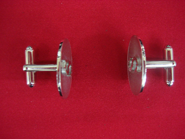 Vintage Dante Silver Tone Cufflinks - Unique'S' Design, Excellent Condition