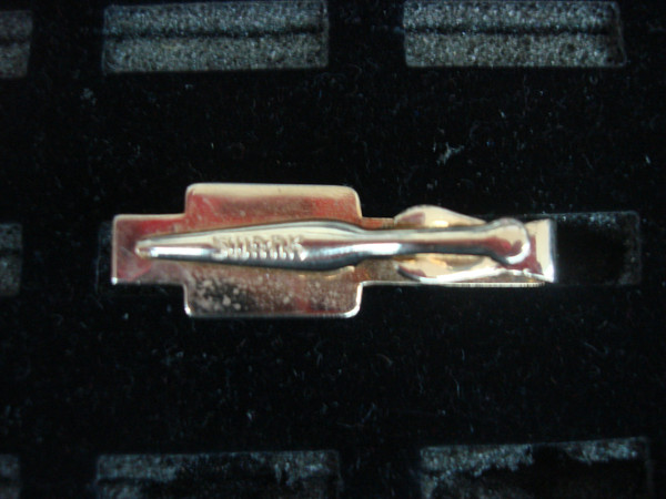 Vintage Swank Gold Tone'J' Tie Clip - Statement Accessory for Men