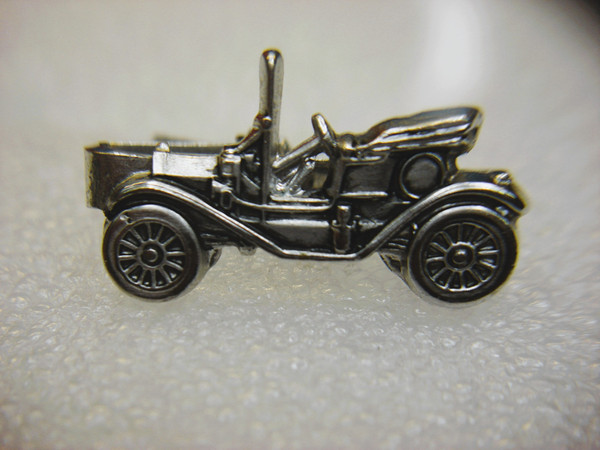 Vintage Anson Ford Model T Tie Clip - Silver Tone, Iconic Car Design - #341