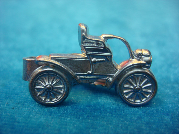 Vintage Silver Tone Oldsmobile Automobile Tie Clip - Classic Car Jewelry Gift #345