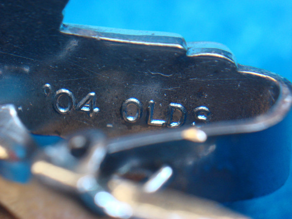 Vintage Silver Tone Oldsmobile Automobile Tie Clip - Classic Car Jewelry Gift #345