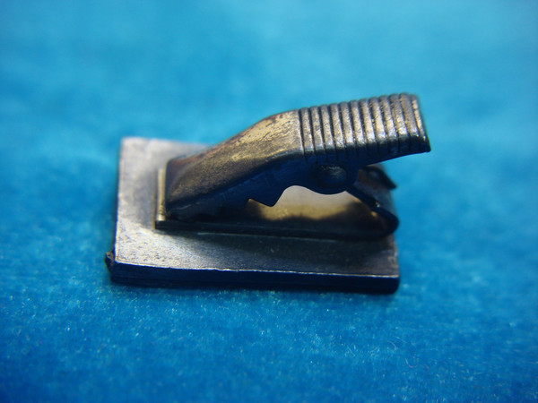 Vintage Pewter Happy/Naughty Feet Tie Clip - Mens Novelty Lapel Pin