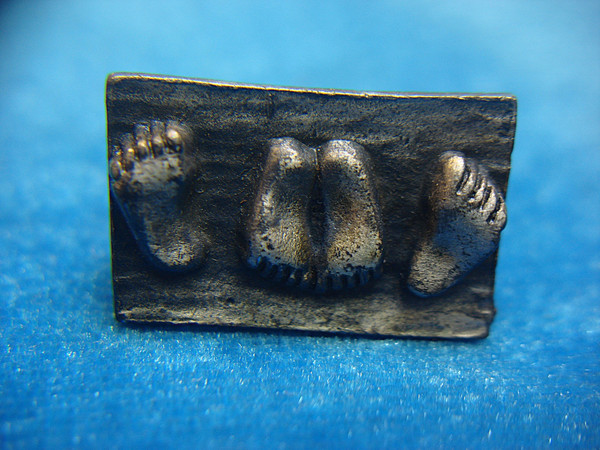 Vintage Pewter Happy/Naughty Feet Tie Clip - Mens Novelty Lapel Pin