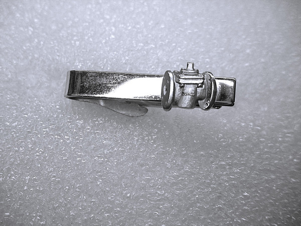 Vintage Durco Plug Valve Tie Clip - Unique Men's Jewelry #354
