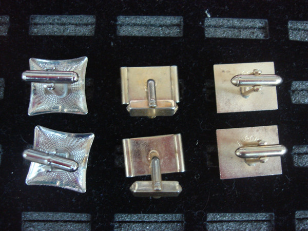Vintage Gold Tone Cufflinks - 3 Unique Pairs - Mens Jewelry Gift #386