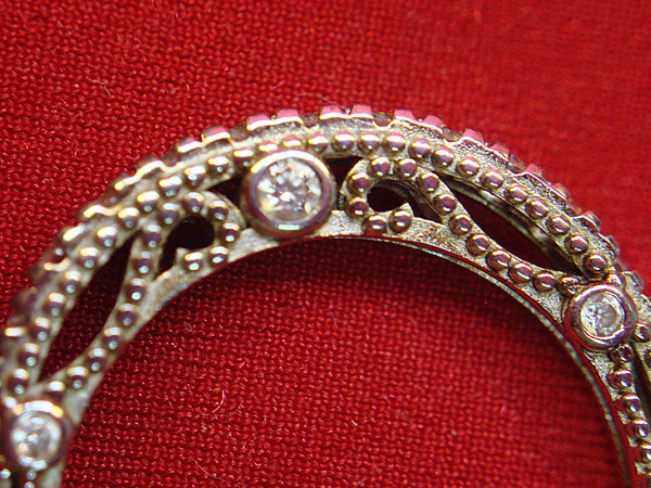 Sterling Silver Ring Set of 2 - Sparkling Gemstone Designs (Sizes 8 & 7 1/4)