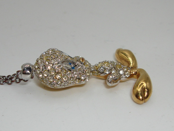 Vintage 2008 Warner Bros Tweety Bird Gold Tone Pendant - Sparkling Crystals