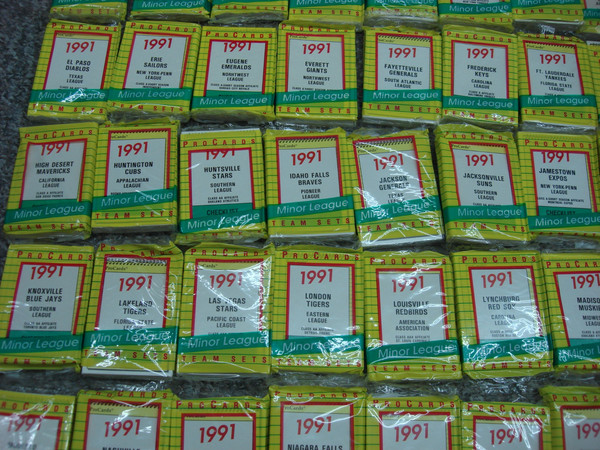 1991 ProCards Minor League Team Sets (Factory Sealed, 132 Sets) - 3500+ Players!