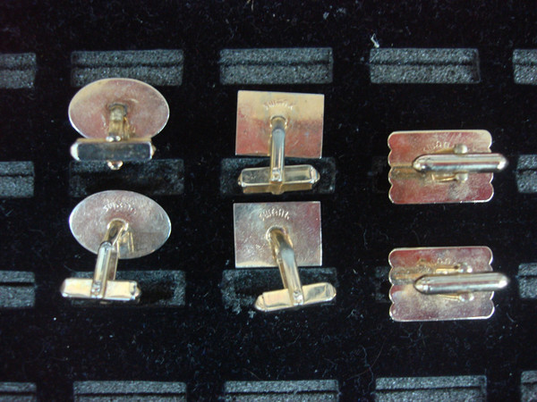 Vintage Swank Gold Tone Cufflinks (3 Pairs) - Unique Set #392