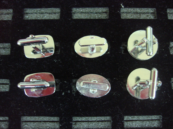 Vintage Silver Tone Cufflinks (3 Unique Pairs) - #397