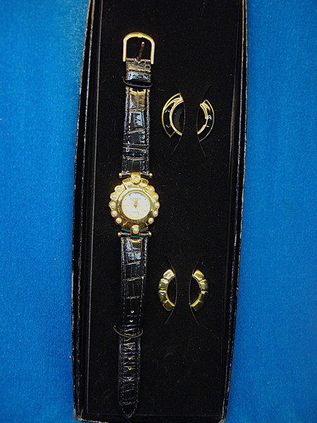 Joan Rivers Vintage Watch - Classics Collection, 3 Interchangeable Bezels, Like New