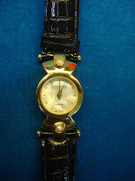 Joan Rivers Vintage Watch - Classics Collection, 3 Interchangeable Bezels, Like New