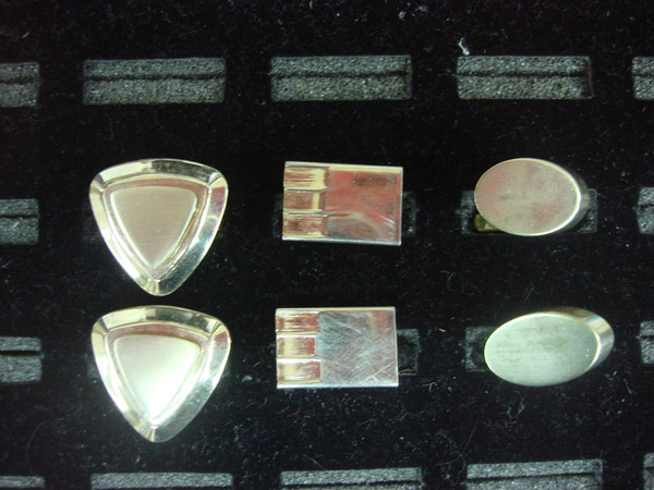 Vintage Gold Tone Cufflinks Set of 3 - Unique & Stylish Mens Accessories